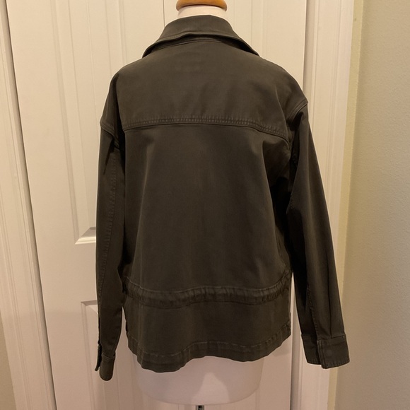 Liverpool Jackets Front Zip Anorak Olive Green Jacket Size M - Picture 3 of 6